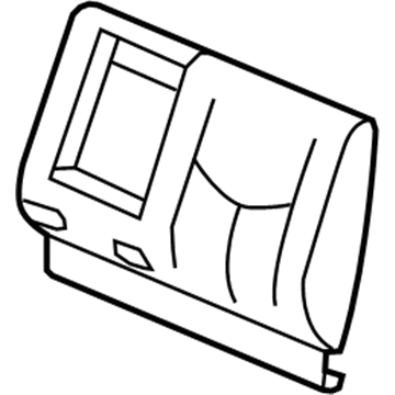 GM 19127630 Cover,Rear Seat Back Cushion *Brick