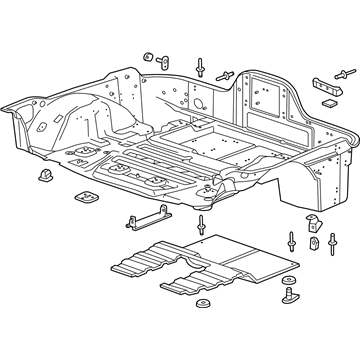 84021627 - Genuine GM Panel Assembly, R/Flr