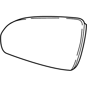 GM 26208084 Mirror, Outside Rear View (Reflector Glass & Backing Plate)