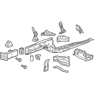 GM 23136593 Rail Assembly, Front Compartment Side