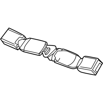 GM 19355829 Rear Seat Belt Kit (Buckle Side) *V Light Platnum*Platinum