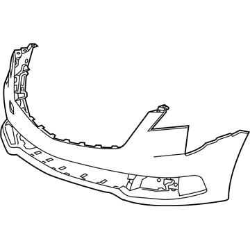 GM 84386641 Fascia Assembly, Front Bpr Upr *Serv Primer