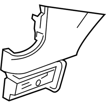GM 19317319 Extension,Body Side Outer Panel Rear
