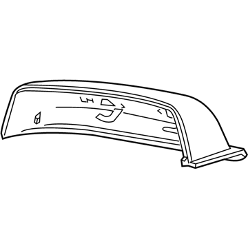 GM 22860563 Cover, Outside Rear View Mirror Housing Upper