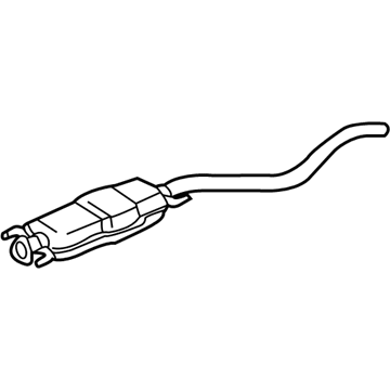 GM 22723339 Exhaust Resonator ASSEMBLY (W/ Exhaust Pipe)