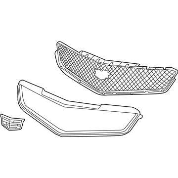 GM 23504225 Grille Assembly, Front Upper