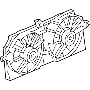 GM 12367291 Shroud Kit,Engine Electric Coolant Fan