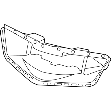 GM 84019333 Cover, Front Grille Opening *Less Finish