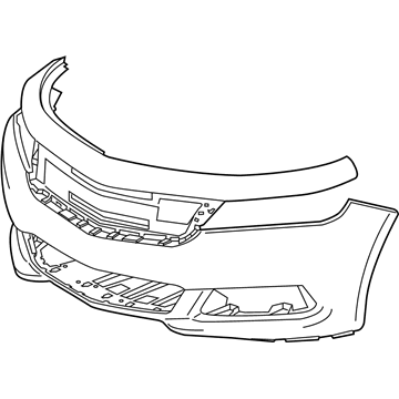 GM 22990036 Front Bumper Cover Upper