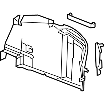 GM 23428372 Trim Assembly, Rear Compartment Side *Black