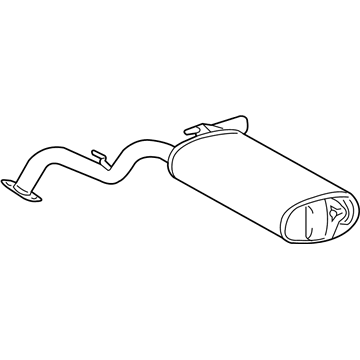 GM 88975831 Exhaust Muffler (W/Exhaust Pipe & Tail Pipe)