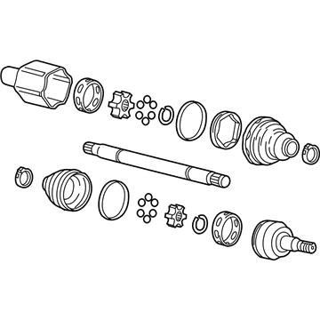 GM 23301162 Rear Wheel Drive Universal Joint Shaft Assembly