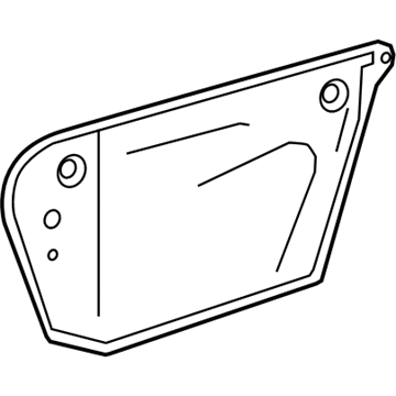 GM 9061236 Deflector Assembly, Front Side Door Water
