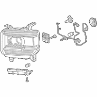 84144048 - Genuine GM Headlight Assembly