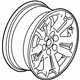 GM 23343590 17x8-Inch Aluminum 5-Spoke Wheel in Gloss Black