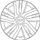GM 19316551 Wheel Trim Cover