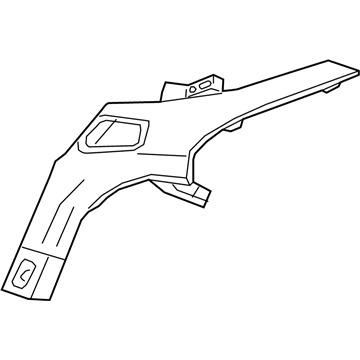 GM 23417933 Cover - Rear Seat Belt Guide Trim *Maple Sugar