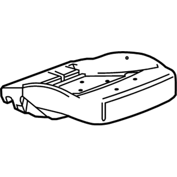 2013 Chevrolet Malibu Seat Cushion Pad - 23493958