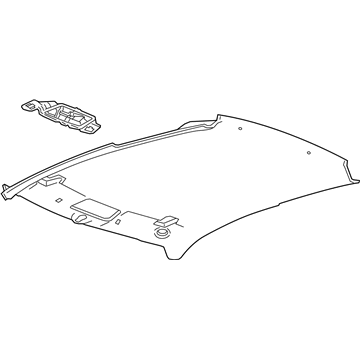 GM 84761782 Headlining Trim Panel Assembly *Gray 84761782 GM Headlining Trim Panel Assembly *Gray Illustration 1 of 1