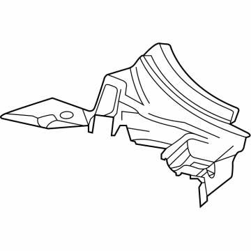 84225440 - Genuine GM Duct, Aux Rad Rr
