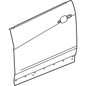 23290591 GM Panel Assembly, Front Side Door Outer (Lh) Illustration 1 of 1
