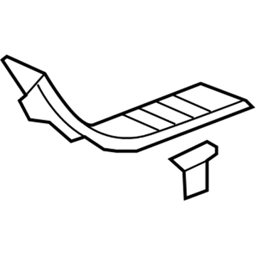 GM 15138222 Plate Assembly, Rear Side Door Sill Trim *Ebony