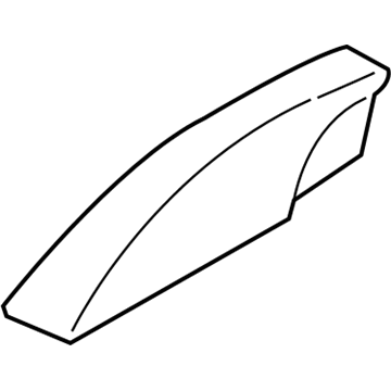 95072614 GM Cover, Luggage Carrier Side Rail Front Support Illustration 1 of 1