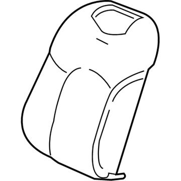 GM 84068887 Cover Assembly, Front Seat Back *Cinnamon
