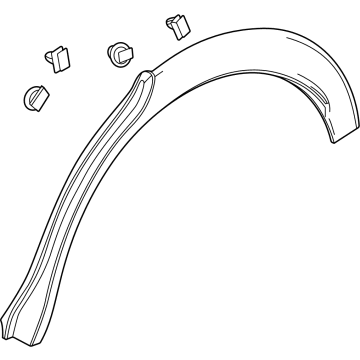 GM 42869339 MOLDING ASM-RR WHL OPG *SERV PRIMER