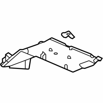 84857041 GM Tray Assembly, F/Flr Cnsl Stow *Black Illustration 1 of 1