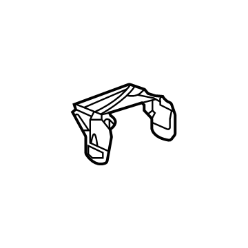 84857036 GM BRACKET ASM-F/FLR CNSL INTER Illustration 1 of 1