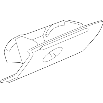 10432996 GM Compartment Assembly, Instrument Panel (W/ Door) *Blue Illustration 1 of 1