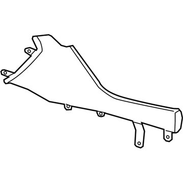 GM 84094193 Panel Assembly, Front Floor Console Extension *Light Neutral