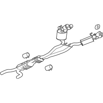 2015 Chevrolet Camaro Muffler - 19419957