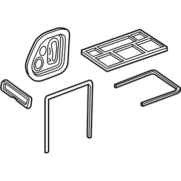 13435998 GM Heater & A/C Evaporator & Blower Module Seal Kit Illustration 1 of 1