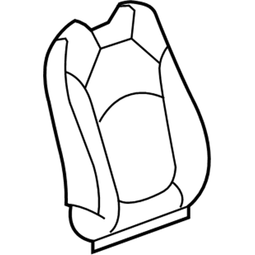 GM 25949615 Cover, Passenger Seat Back Cushion *Medium Cashmere 25949615 GM Cover, Passenger Seat Back Cushion *Medium Cashmere Illustration 1 of 1