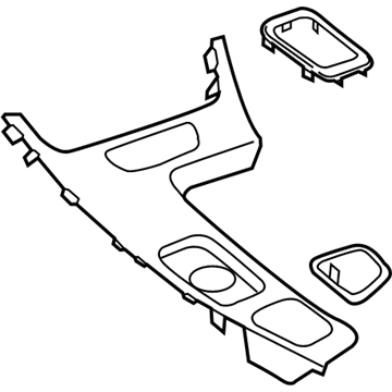 GM 26676595 Plate Assembly, Front Floor Console Accessory Trim *Black