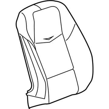 GM 23374094 Cover Assembly, Front Seat Back *Black