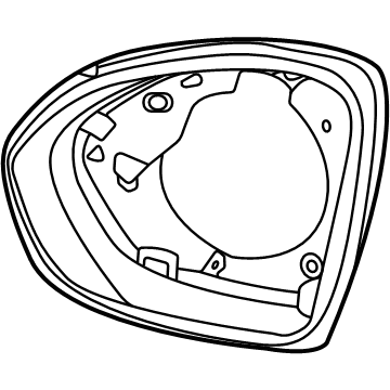GM 39115512 Bezel, O/S Rr View Mir Hsg *Less Finish