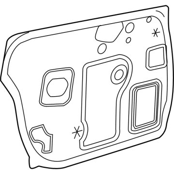 GM 95932872 Deflector, Front Side Door Water