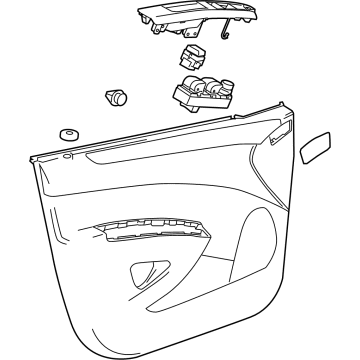 GM 95299093 Trim Assembly - Front Side Door *Pewter R