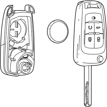 GM 13529664 Transmitter Assembly, R/Con Dr Lk & Theft Dtrnt