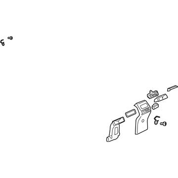 10312543 GM Plate,Front Floor Rear Console Trim *Gray Illustration 1 of 1