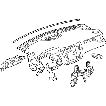 GM 85125375 Panel Assembly, Inst *Black