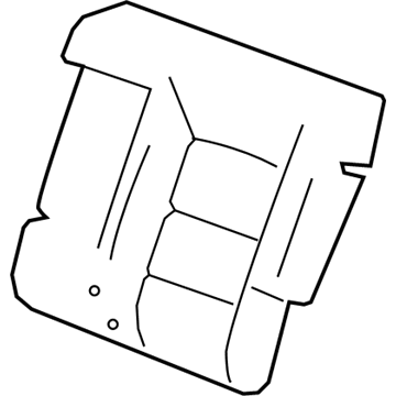 GM 84247958 Cover Assembly, Rear Seat Back *Ash Grey Y