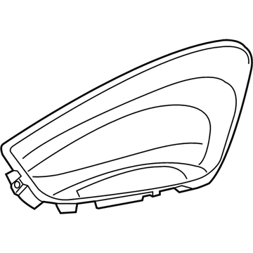 13381008 GM Panel Assembly, Body Side Front Lower Trim *Starsilver Illustration 1 of 1
