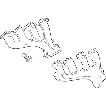 GM 12610962 Exhaust Manifold Assembly 12610962 GM Exhaust Manifold Assembly Illustration 1 of 1