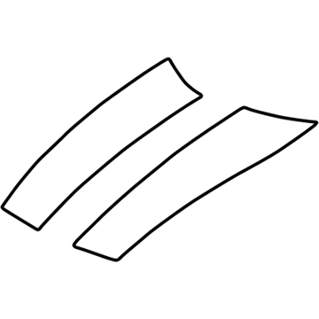 10276923 GM Stripe, Hood Outboard Illustration 1 of 1