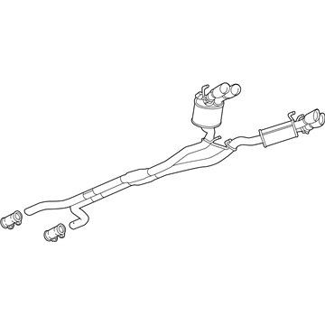2015 Chevrolet Camaro Muffler - 23259294