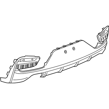 GM 39014509 Panel, Rear Bumper Valance *Anthracite